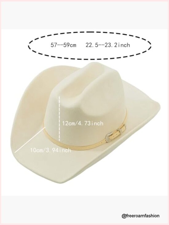 Suede Cowboy Hat - Adjustable Unisex Shapeable Felt main image 4